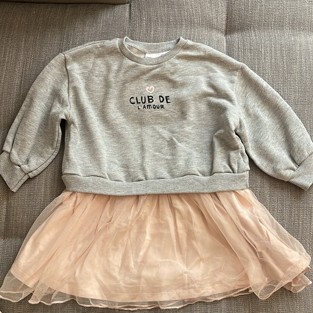 Zara- Club De L'Amour Sweatshirt Dress